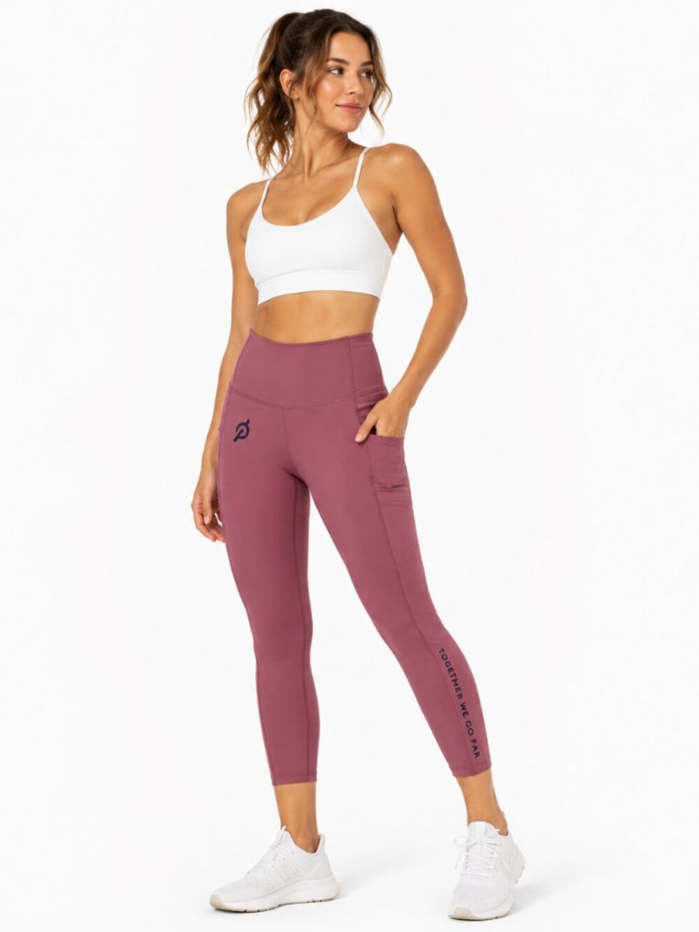 Lululemon Peloton Fast Free Leggings Womens 12 Cherry Tint Nulux Running Pocket